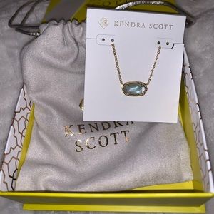 Kendra Scott Elisa Gold LightBlue Illusion NWT